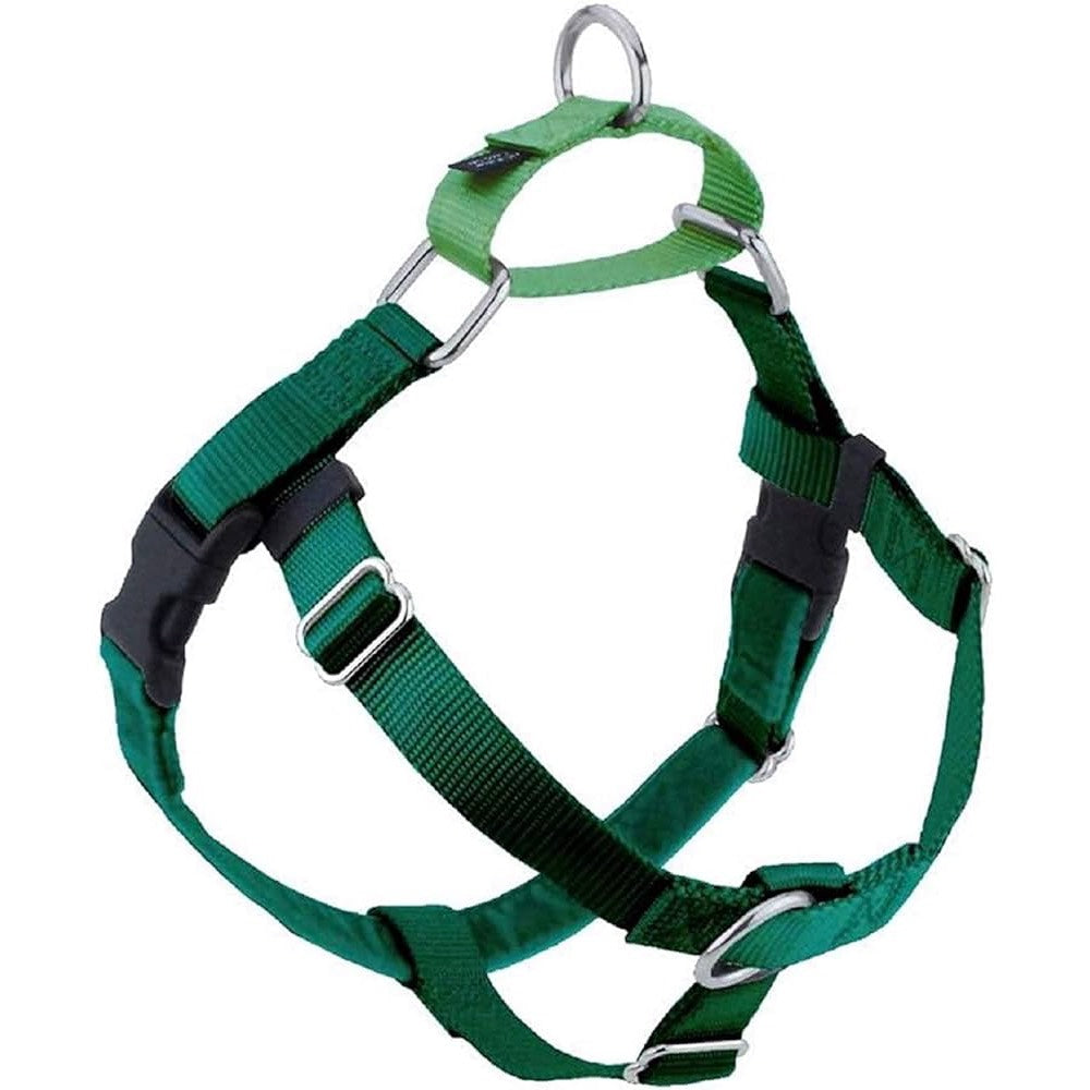 Hounds Design Freedom No-Pull Dog Harness Leash Kelly Green