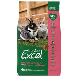 Burgess Excel Nuggets With Cranberry & Thyme For Mature Rabbits 