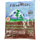 FREE SAMPLE (1 per order, Exp 6Jul24): FirstMate Cage Free Duck Meal With Blueberries Formula Grain-Free Dry Cat Food