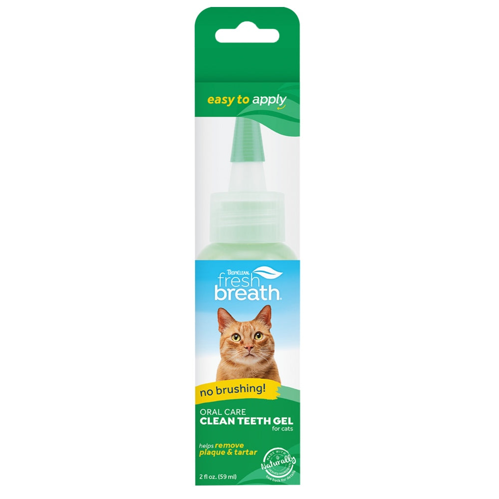 Tropiclean Fresh Breath Clean Teeth Gel For Cats 2oz Kohepets