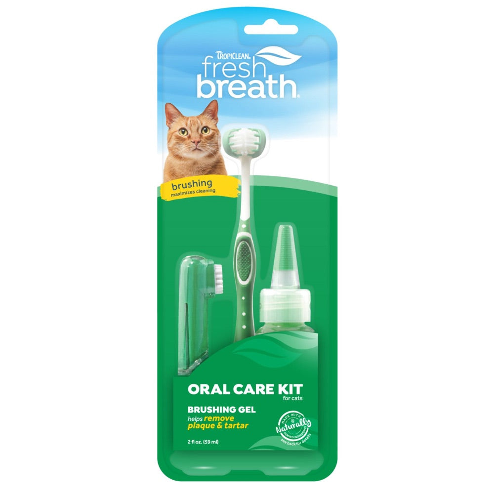 Tropiclean Fresh Breath Advanced Whitening Oral Care Kit Kohepets