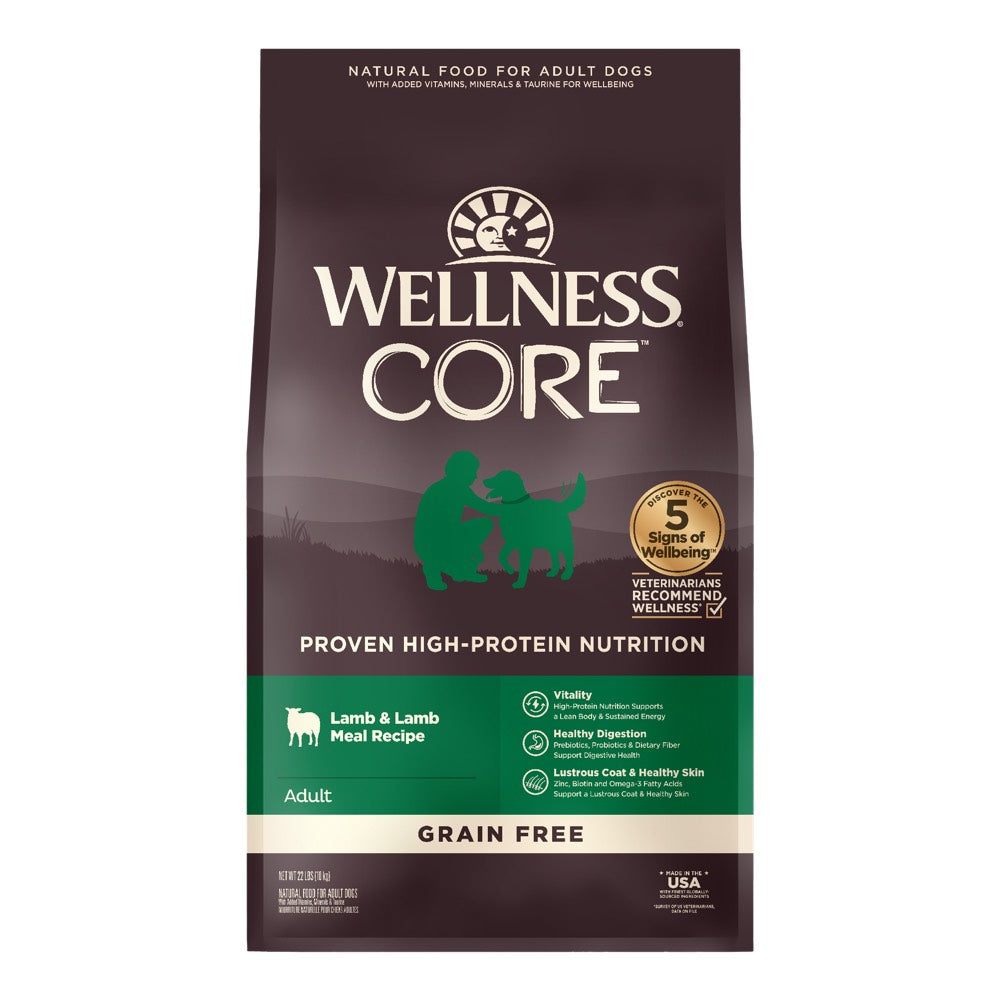 Wellness CORE Grain-Free Lamb Lamb Meal Recipe Dry Dog Food