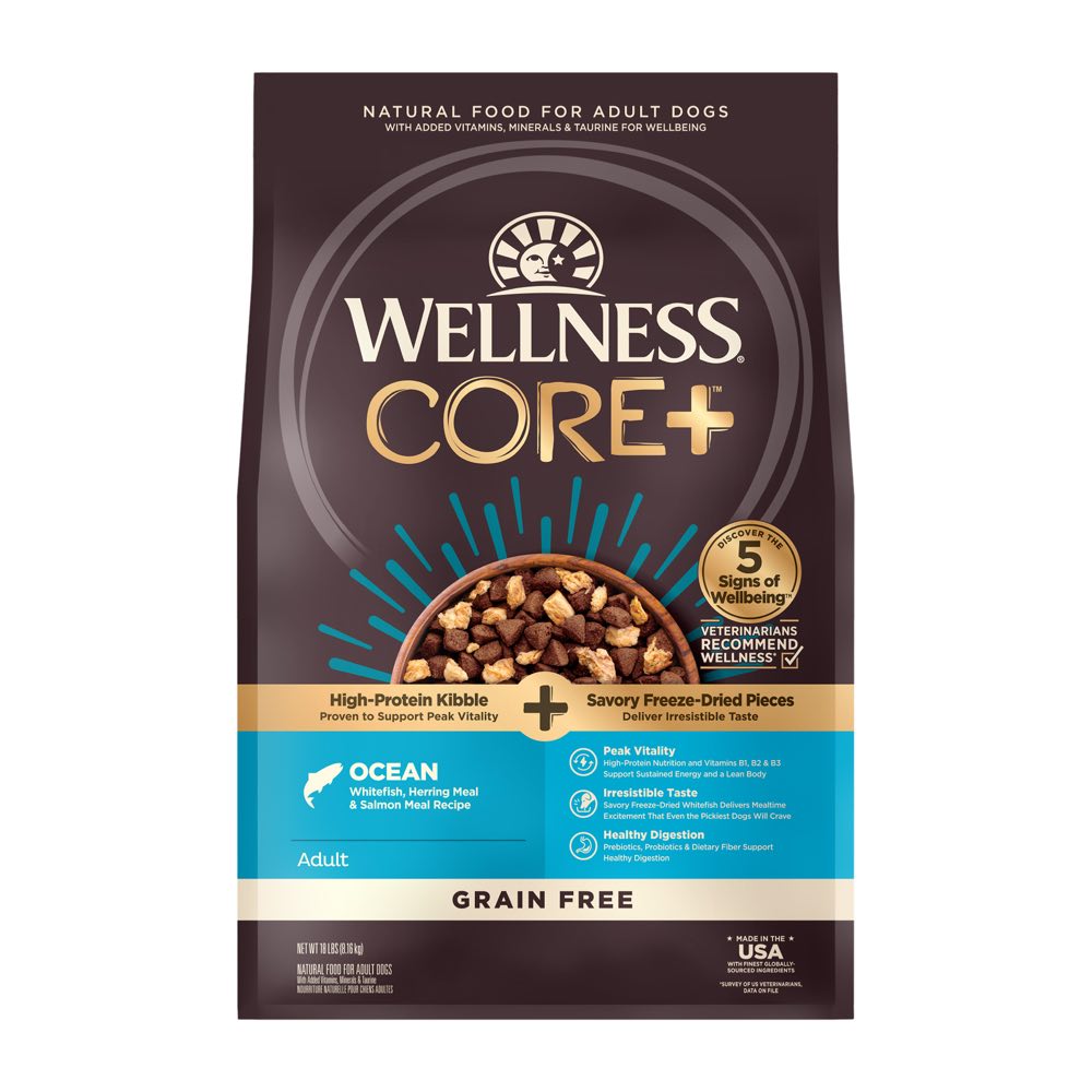Wellness CORE RawRev Ocean Adult Grain-Free Dry Dog Food Kohepets