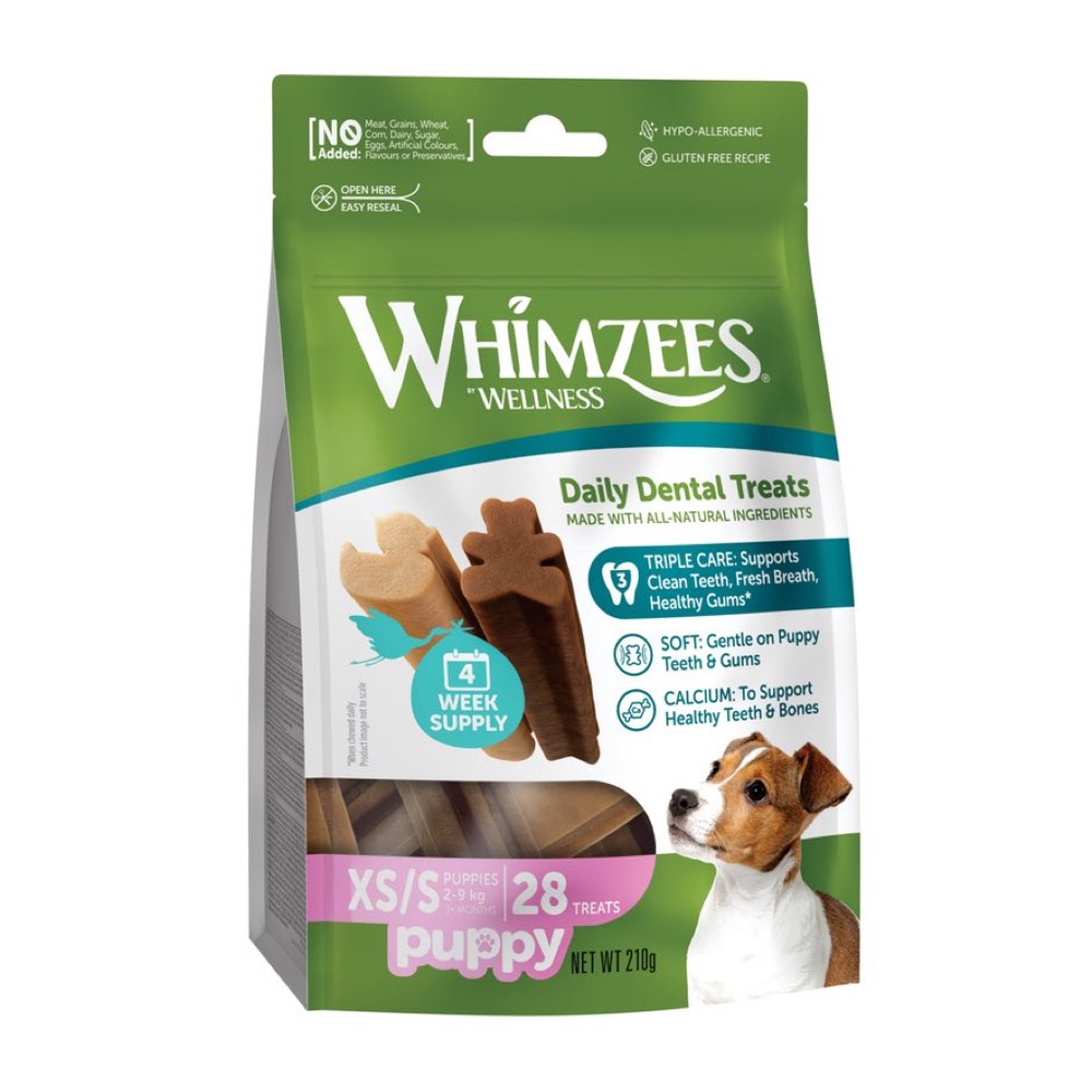 Whimzees Puppy Grain-Free Dental Dog Treats (XS/S) 28pc Kohepets