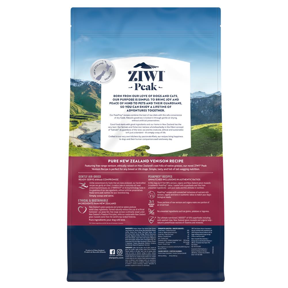 ZiwiPeak Air-Dried Venison Dog Food | Kohepets