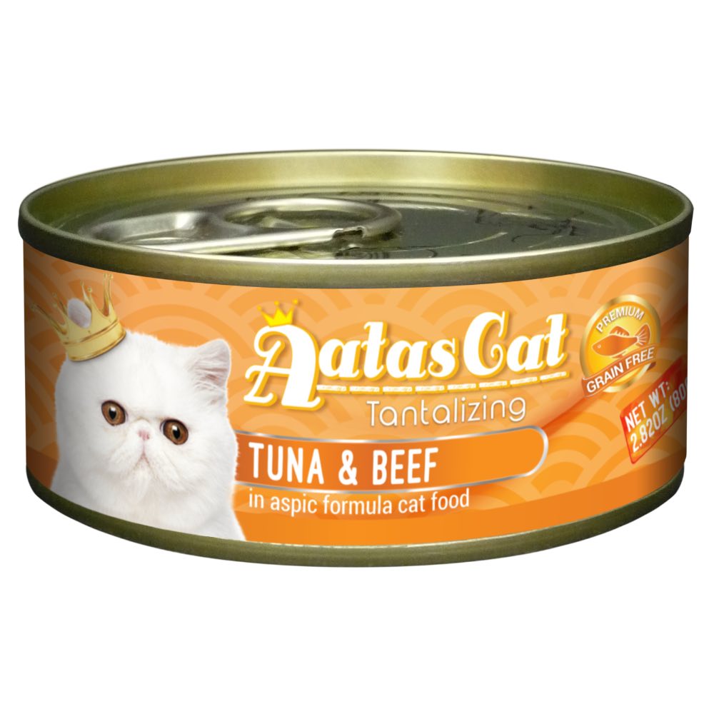 Aatas Cat Tantalizing Tuna Beef in Aspic Canned Cat Food Kohepets