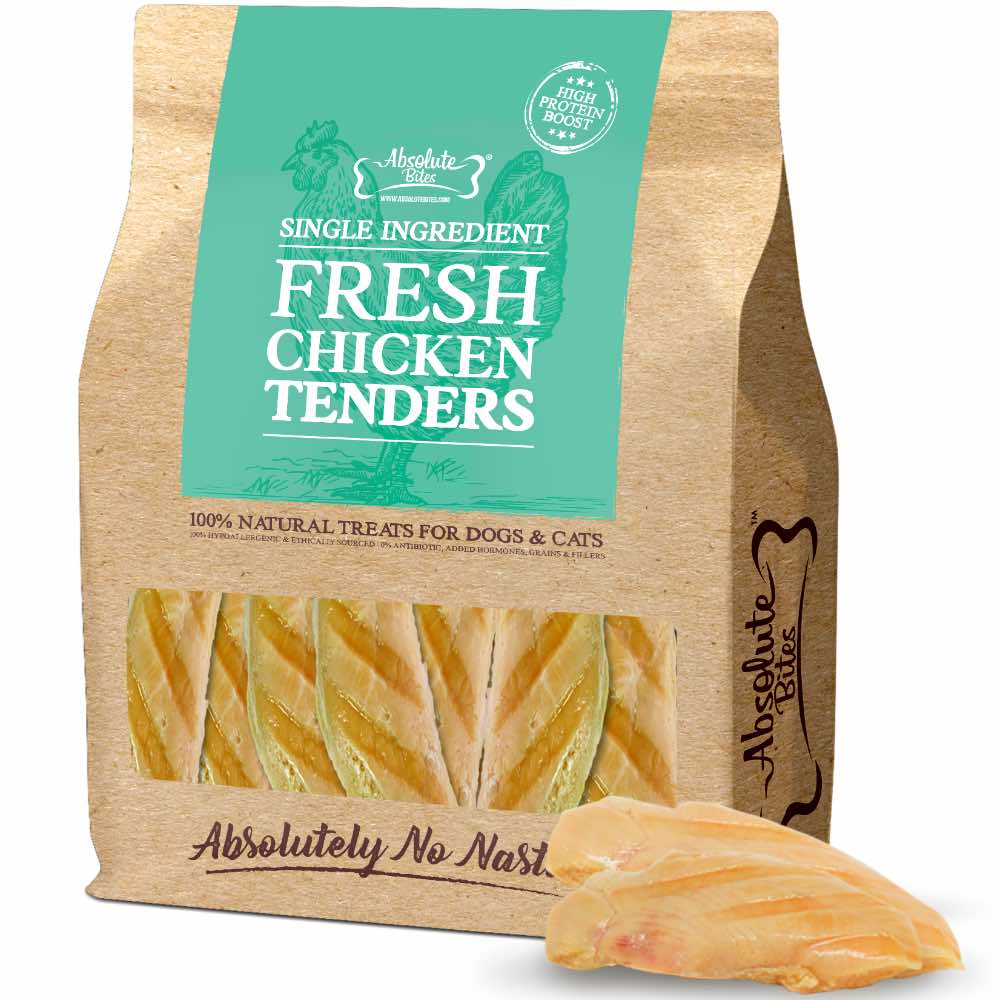 Absolute Bites Fresh Chicken Tenders Dog Cat Treats Kohepets