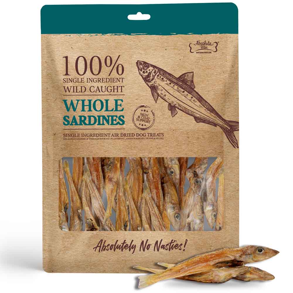 Absolute Bites Sardine Air Dried Dog Treats Kohepets