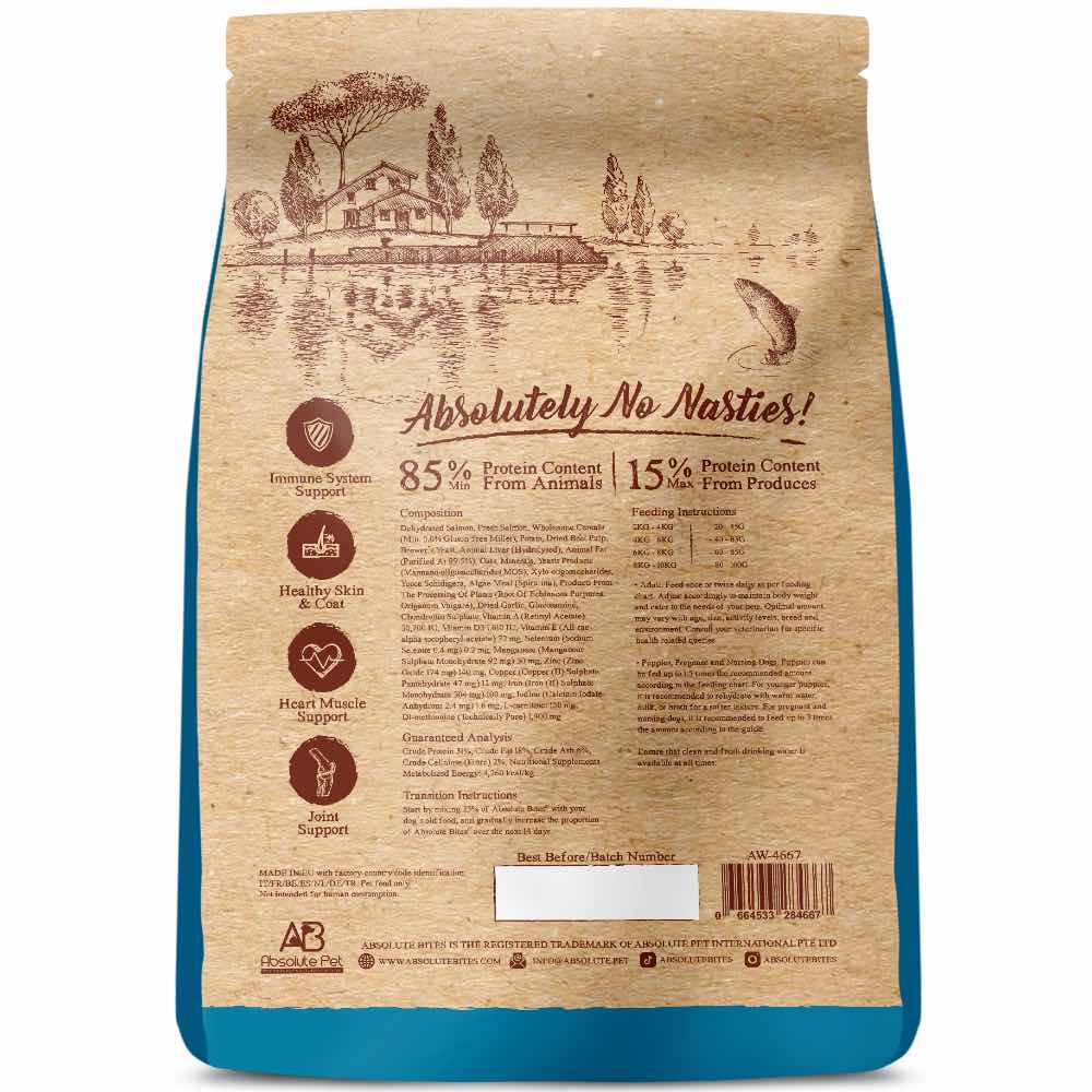 Absolute Bites Wild Age Dry Dog Food (3.3lbs) Salmon & Potato