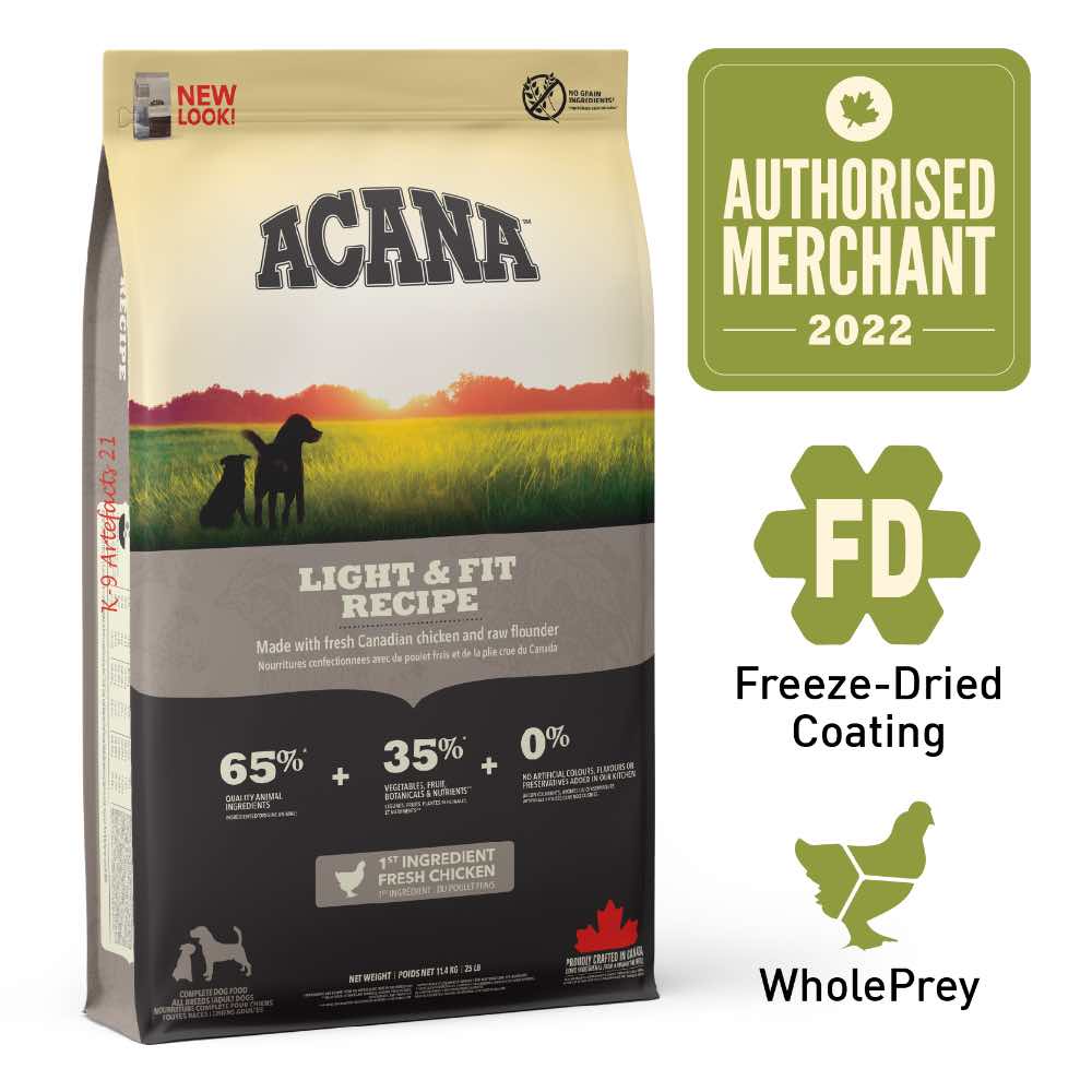 ACANA Heritage Light Fit Adult Grain-Free Dry Dog Food Kohepets