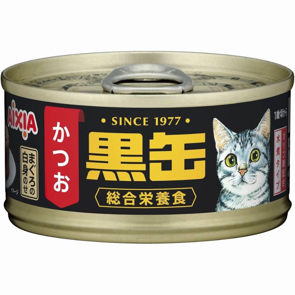 Aixia Kuro-Can Mini Tuna & Skipjack Tuna Canned Cat Food 80g