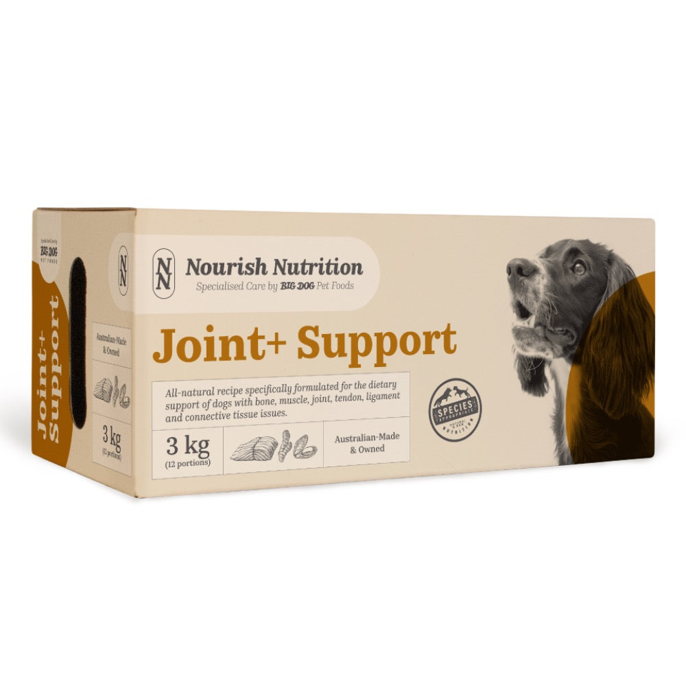 Image showcasing Big Dog Barf Nourish Nutrition Joint+ Support Raw Dog Food | Kohepets