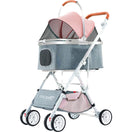 BNDC Pet Stroller 103 For Cats & Dogs (Pink)