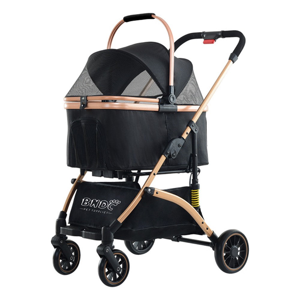 stroller for cats and dogs BNDC Pet Stroller 301 For Cats & Dogs (Black)