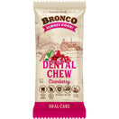 12 FOR $10: Bronco Dental Chew Cranberry Dog Treat 18g