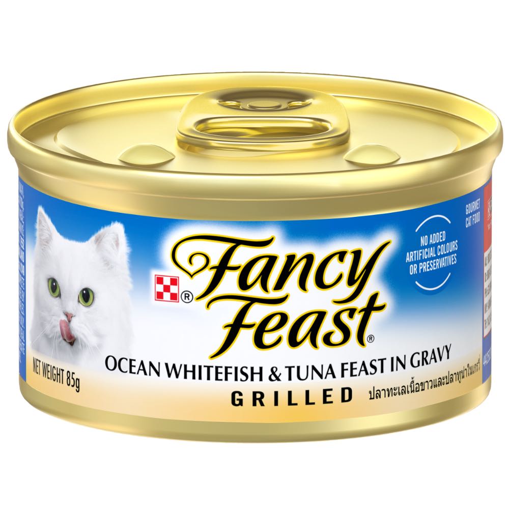 Fancy Feast Grilled Ocean Whitefish Tuna Feast In Gravy Canned