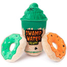 15% OFF: FuzzYard Halloween Swamp Water Frappe & Donuts Plush Dog Toys (3-Pack Set)