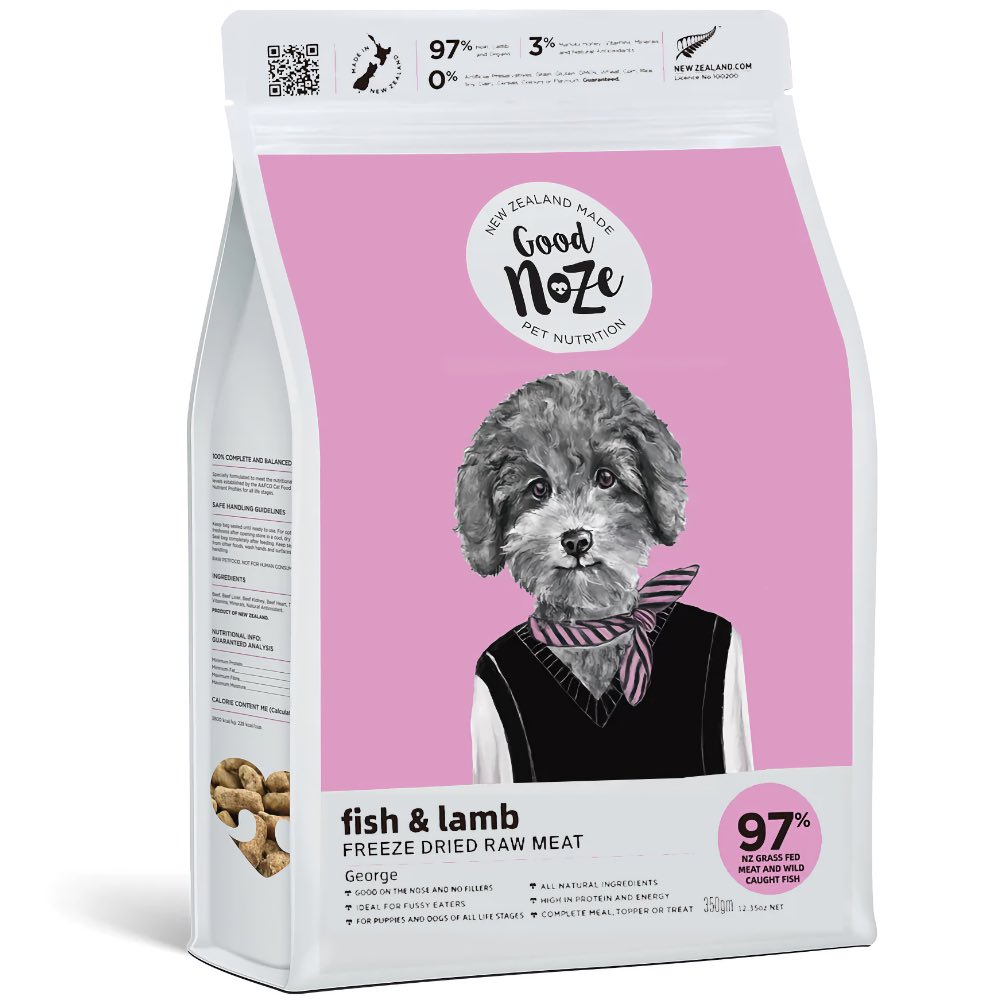 Good Noze NZ Fish & Lamb Freeze-Dried Dog Food | Kohepets