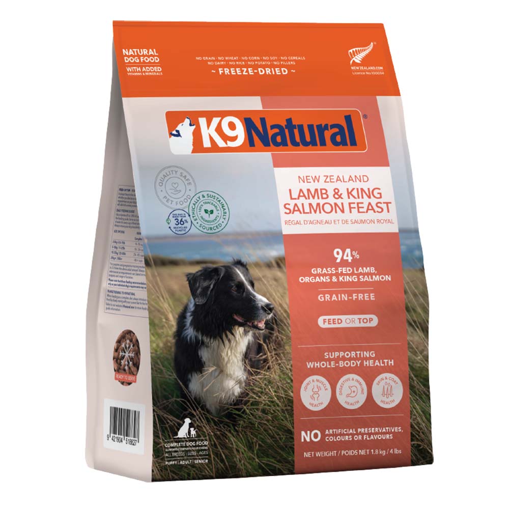 K9 Natural Lamb & King Salmon Feast Freeze-Dried Raw Dog Food