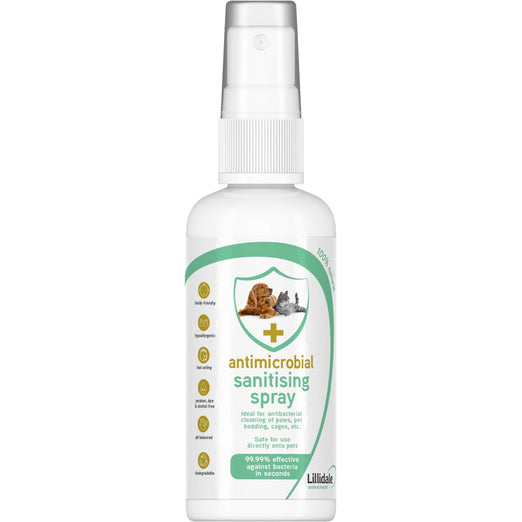 Lillidale Antimicrobial Sanitising Spray For Cats & Dogs 65ml