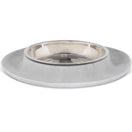 Messy Cats Single Silicone Feeder With Stainless Steel Cat Bowl (Marble)
