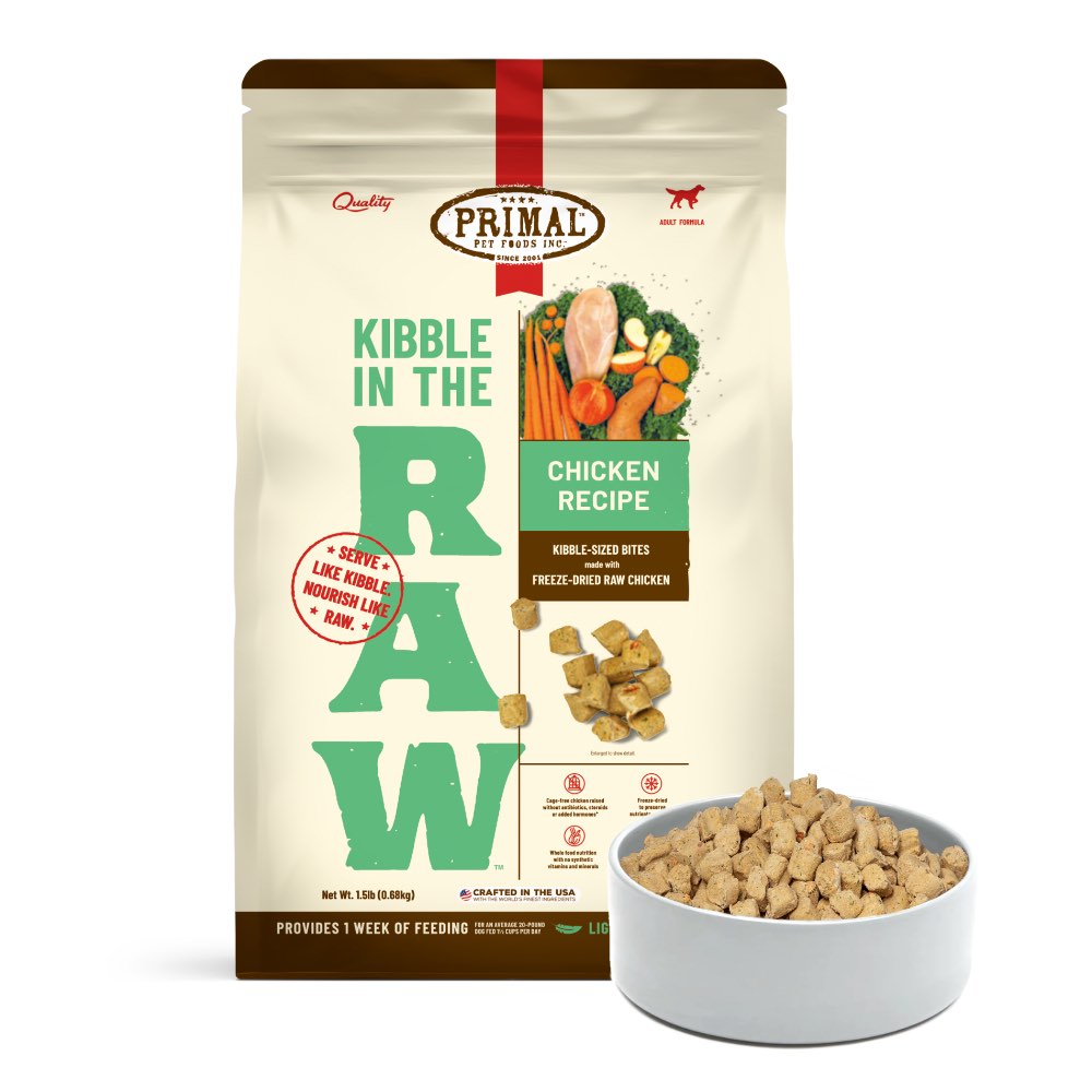 Primal Pet Food Kibble And Raw Diet Together Primal Kibble In The