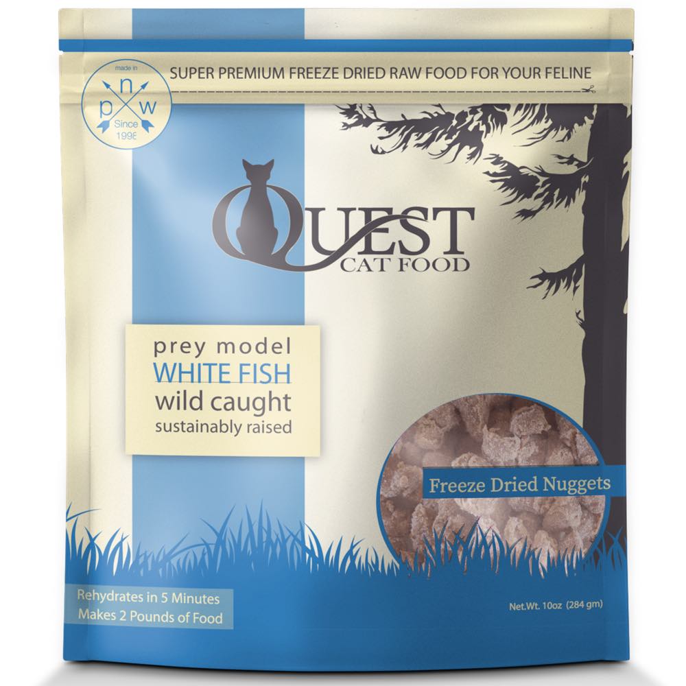 Quest Prey Model White Fish Recipe Grain-Free Freeze-Dried Raw Cat