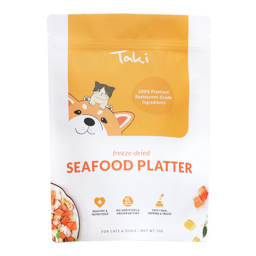 Taki Seafood Platter Grain-Free Freeze-Dried Treats For Cats