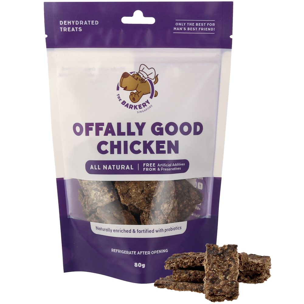 The Barkery Offally Good Probiotic Chicken Organs Dehydrated Dog
