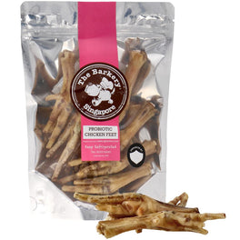 The Barkery Probiotic Chicken Feet Dehydrated Dog Treats 100g