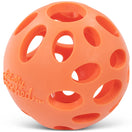 Totally Pooched Huff'n Puff Rubber Ball Dog Toy (Orange)