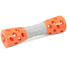 Totally Pooched Toss'n Stuff Rubber Hourglass Dog Toy (Orange)