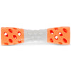 Totally Pooched Toss'n Stuff Rubber Hourglass Dog Toy (Orange)