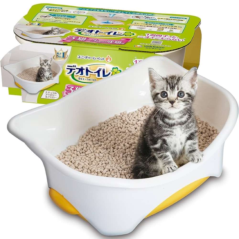 Unicharm Deo Toilet Kitten Litter System Cat Litter Tray Kohepets