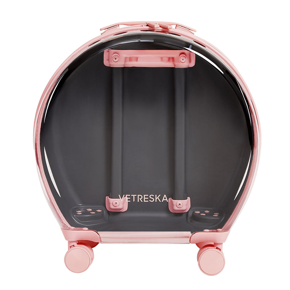 VETRESKA Bubble Carrier For Cats & Dogs (Pink, Opaque) | Kohepets
