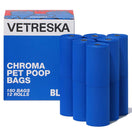 VETRESKA Chroma Dog Poop Bags 180pc (Blue)