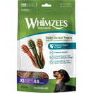 Whimzees Toothbrush Extra Small Grain-Free Dental Dog Treats 48pc