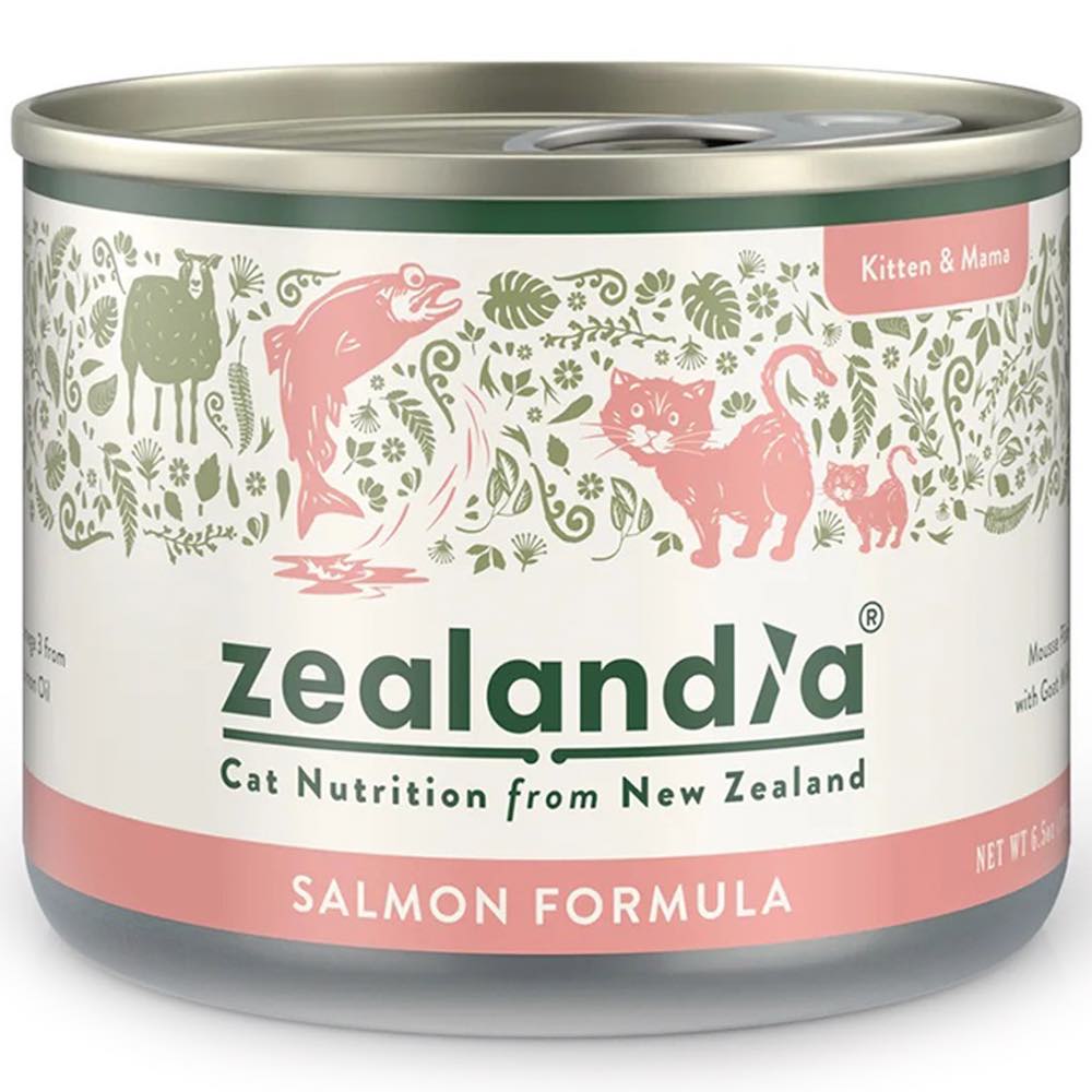 Zealandia Salmon Grain-Free Kitten Canned Cat Food 185g Kohepets