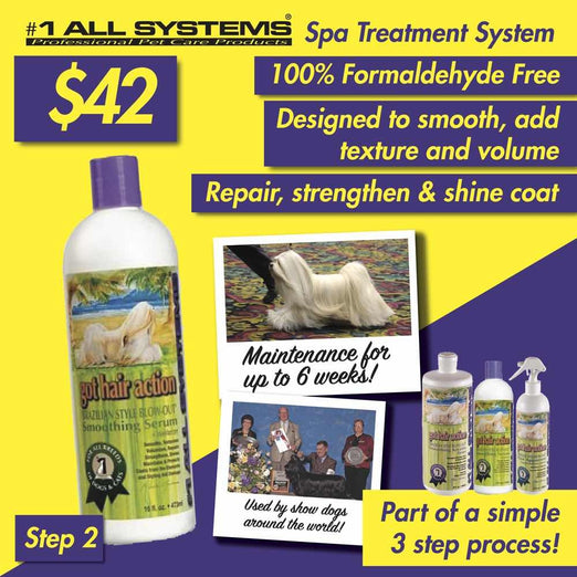 ZZZ #1 All Systems Got Hair Action Smoothing Serum & Moisturizer Pet Conditioner 16oz - Kohepets