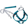 2 Hounds Design Freedom No-Pull Dog Harness & Leash - Teal/Silver
