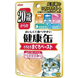 Aixia Kenko Tuna Paste For Cats +20yrs Pouch Cat Food 40gx12 - Kohepets