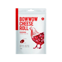Bow Wow Chicken Cheese Roll Dog Treat 120g - Kohepets