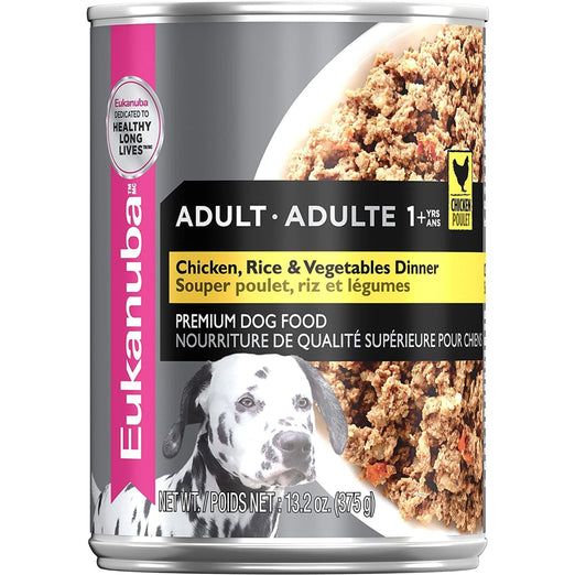20% OFF: Eukanuba Chicken, Rice & Vegetables Dinner Adult Canned Dog Food 375g - Kohepets