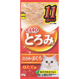 Ciao Toromi Line Chicken Fillet & Tuna Grain-Free Pouch Wet Cat Treats 35g x 4 - Kohepets