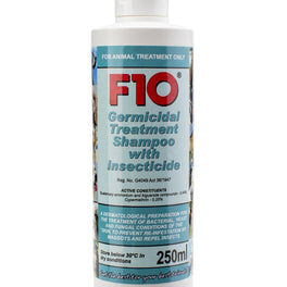 F10 Germicidal Treatment Shampoo with Insecticide 250ml - Kohepets