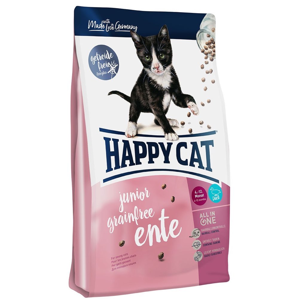 Happy Cat Junior Ente Duck Kitten Grain-Free Dry Cat Food Kohepets