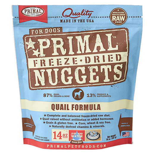Primal Raw Freeze-Dried Quail Formula Dog Food 14oz - Kohepets