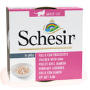 20% OFF: Schesir Chicken Fillet with Ham in Jelly Adult Canned Cat Food 85g