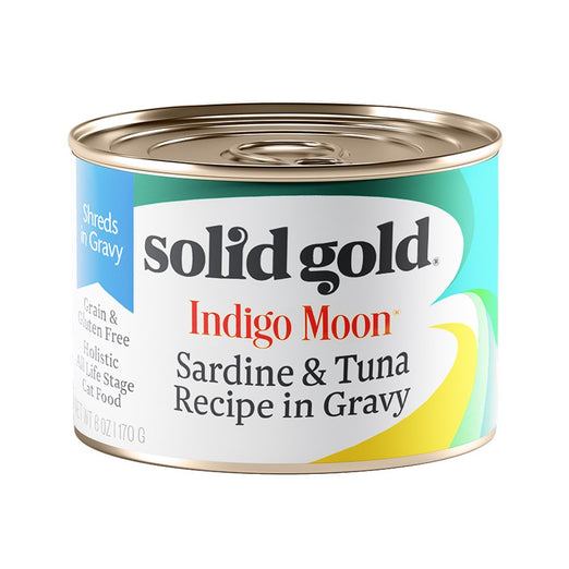 Solid Gold Indigo Moon Sardine & Tuna In Gravy Canned Cat Food 170g - Kohepets
