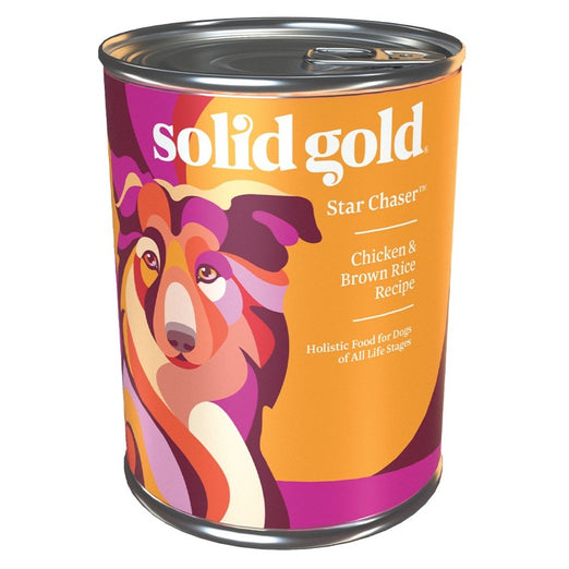 Solid Gold Star Chaser Chicken & Brown Rice Canned Dog Food 374g - Kohepets